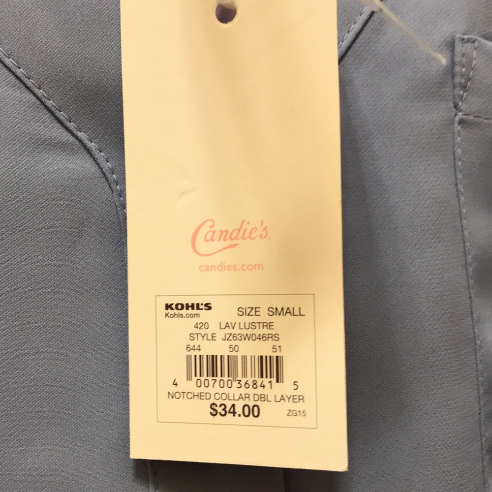 Candies chiffon layered look top NWT - Picture 6 of 7